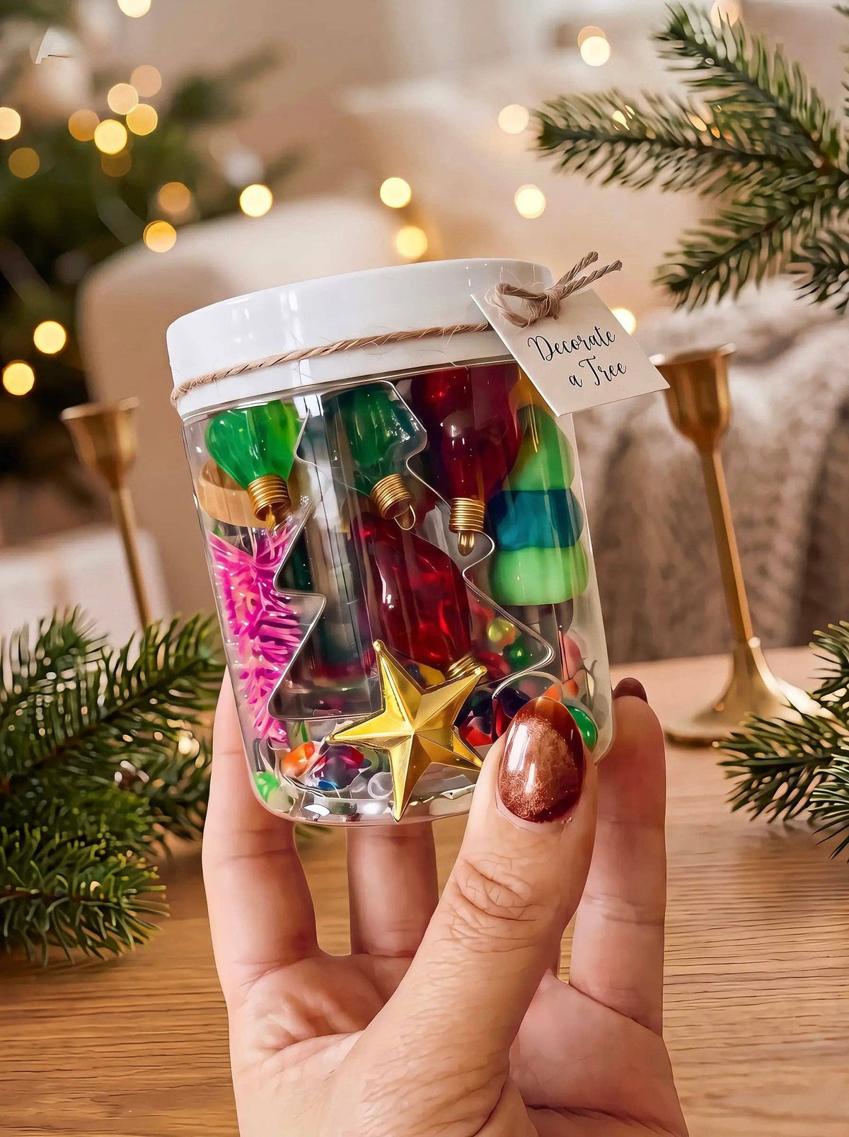 Christmas Dough Jars: 8 oz. Make a Gingerbread Cookie