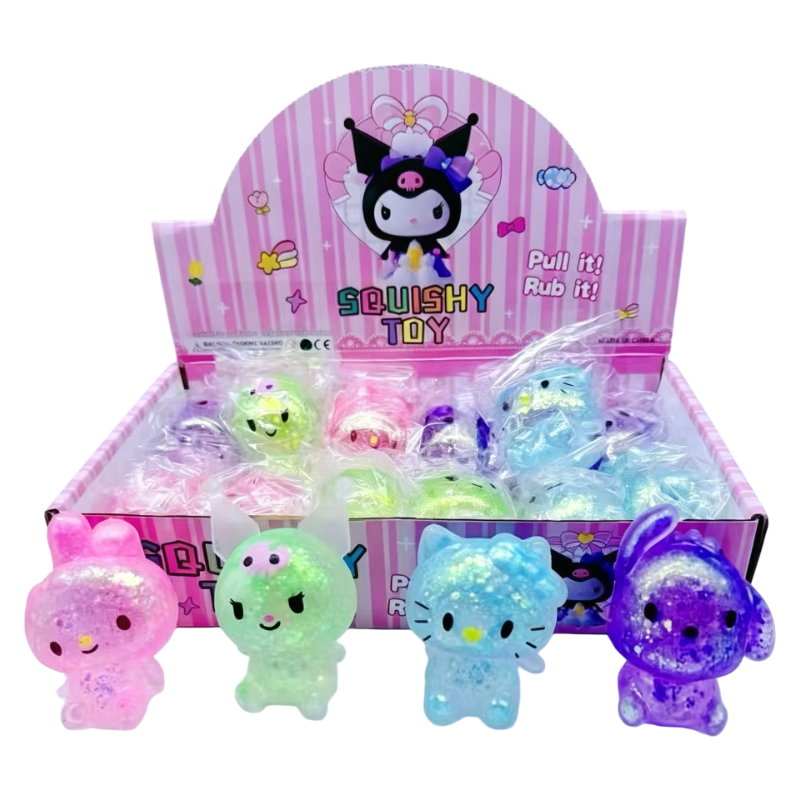 Glitter Cartoon Squishy Slow Rising Stress Relief Squeeze Toy: Stitch / 1 pc(shipped at random)