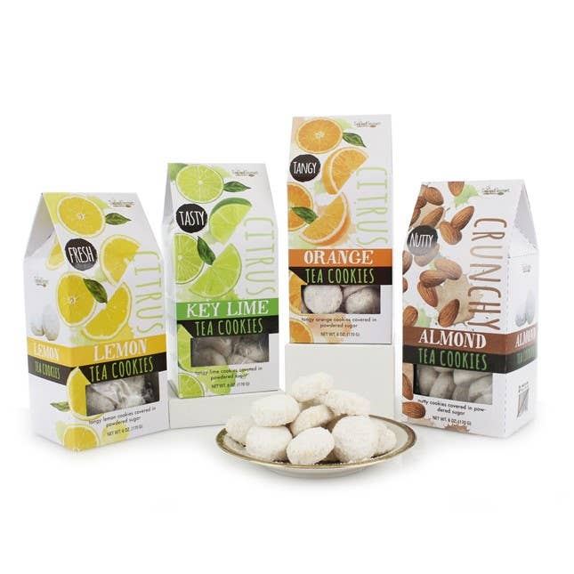 Tea Cookies (Lemon, Orange, Key Lime, Almond): Assorted - 3 of Each
