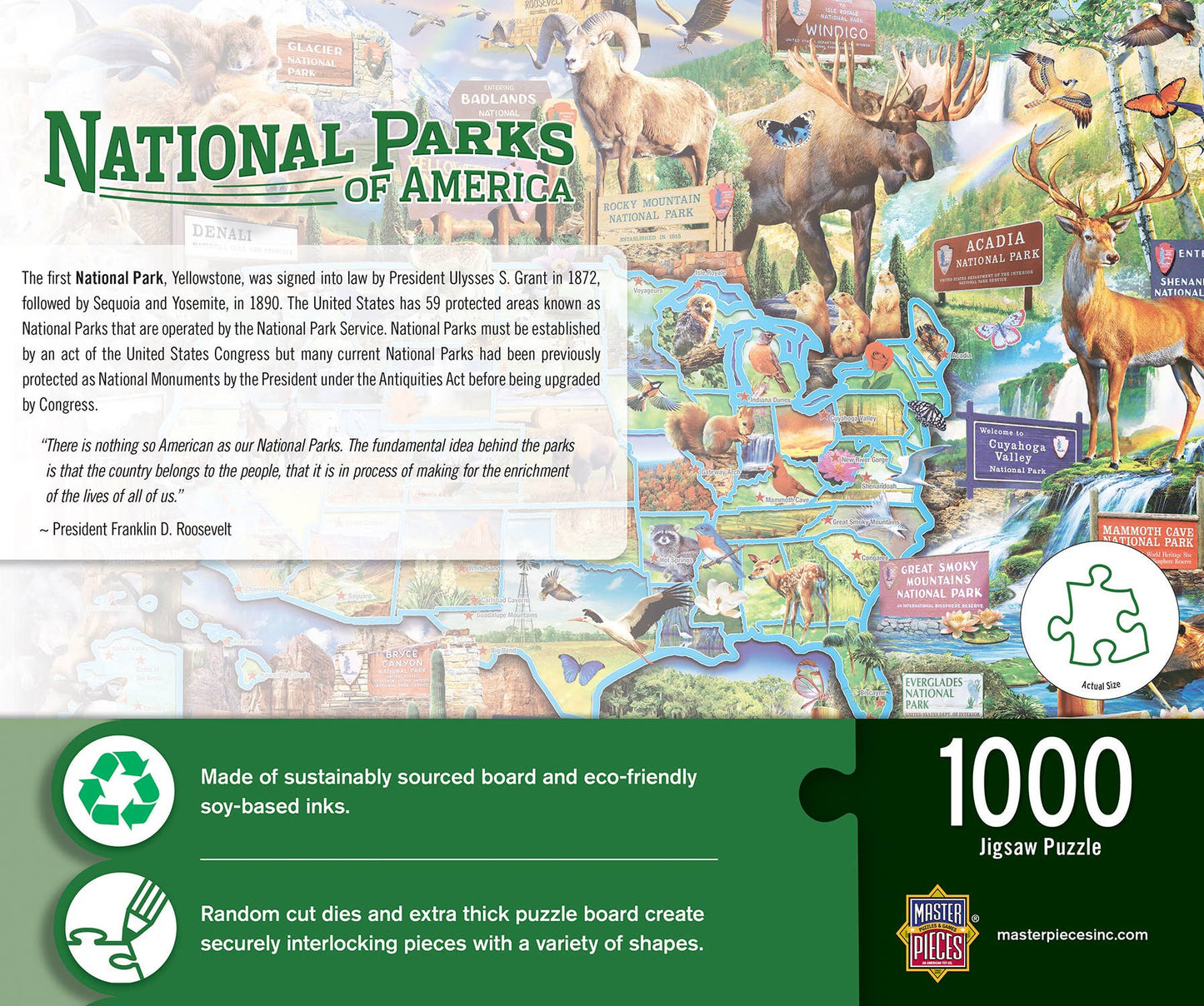 National Parks of America 1000 Piece Puzzle
