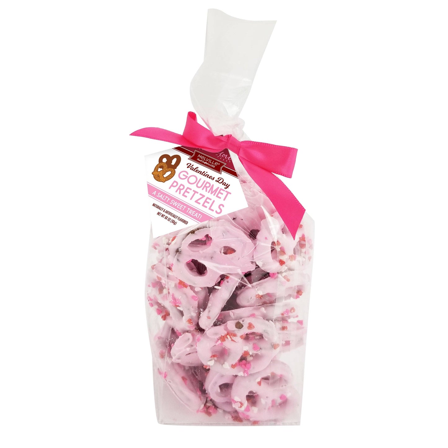 Chocolate Pretzels - Heart Confetti: 12 5oz. bags