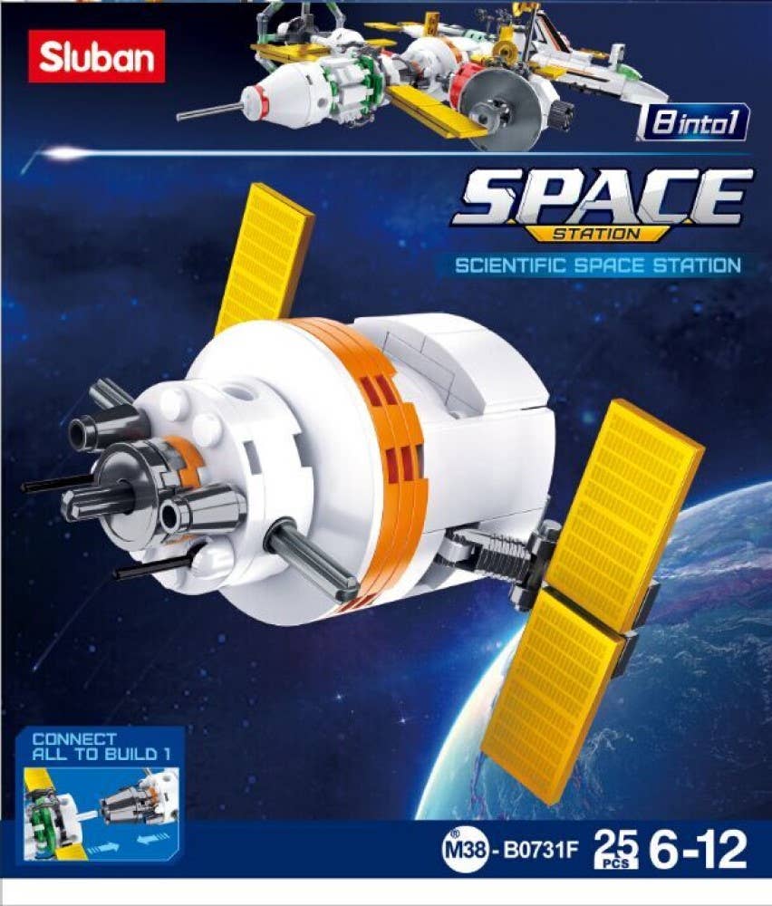 Space International Space Station Building Brick Display Set: 731 Display Set
