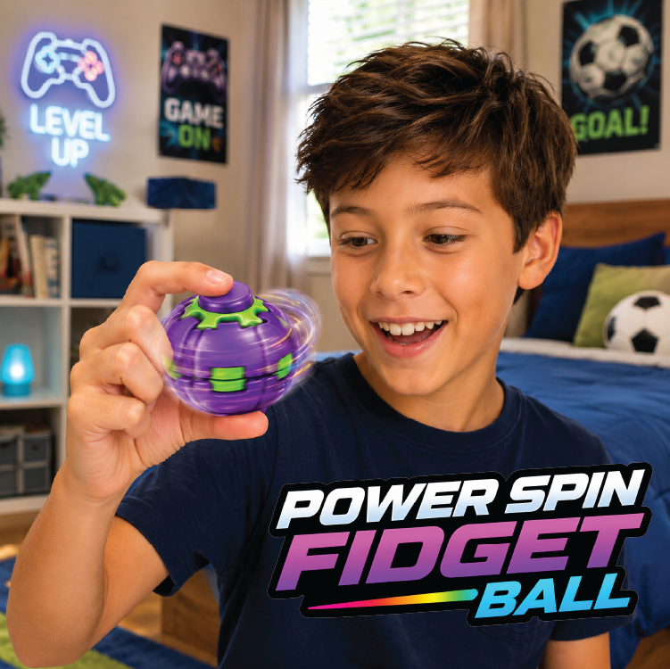 Power Spin Squeeze Fidget Ball Toy Variety - 12/Display: Wholesale Price