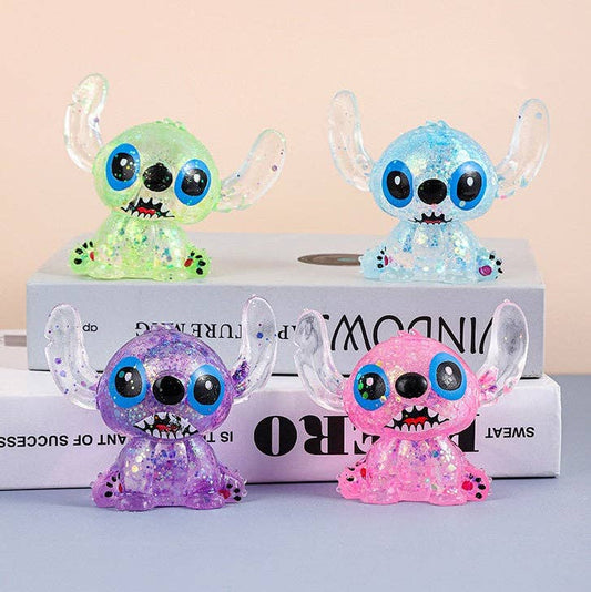 Glitter Cartoon Squishy Slow Rising Stress Relief Squeeze Toy: Stitch / 1 pc(shipped at random)