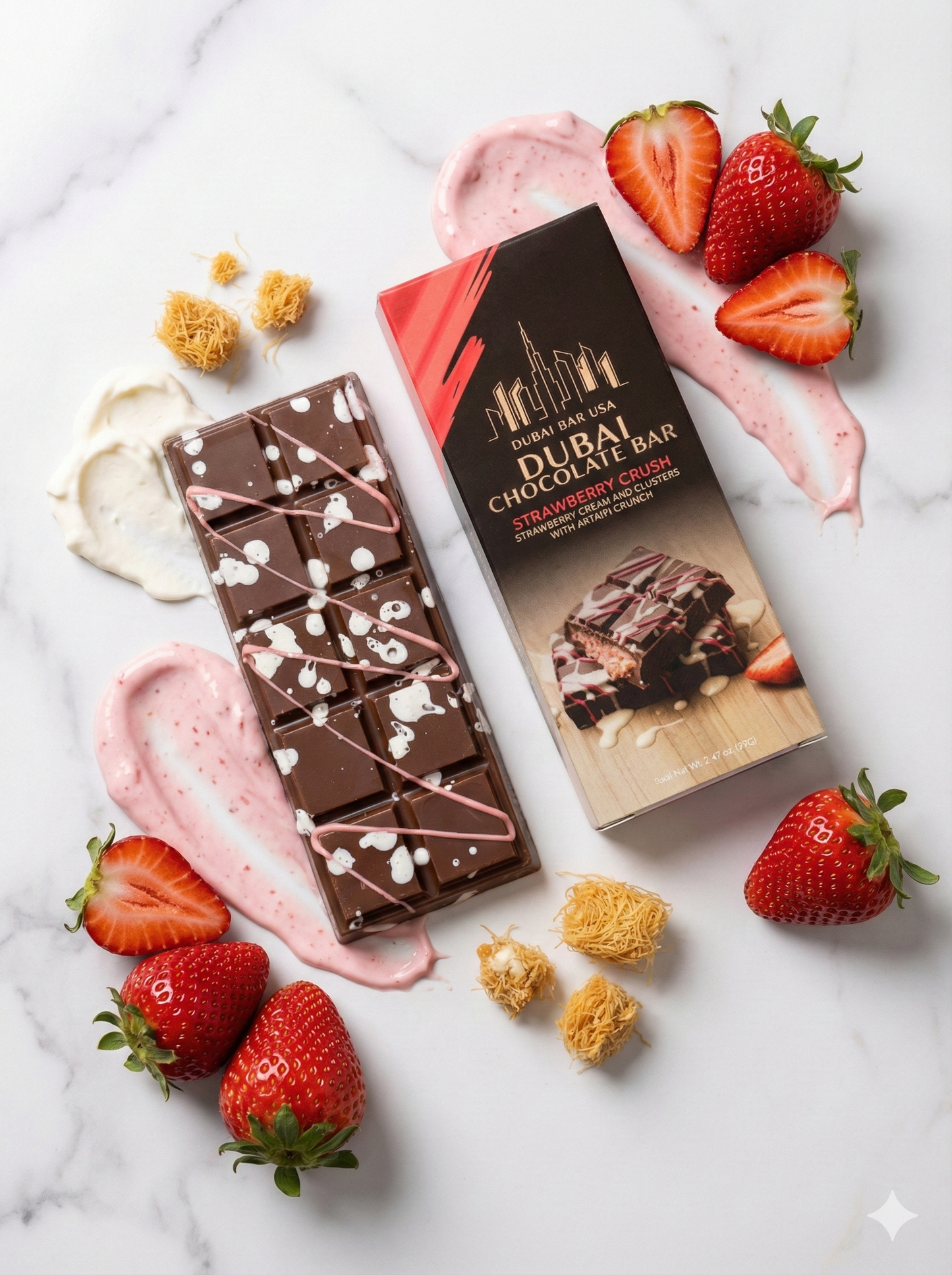 Dubai Bar Mixed Flavor Display Pack, 24 Bars