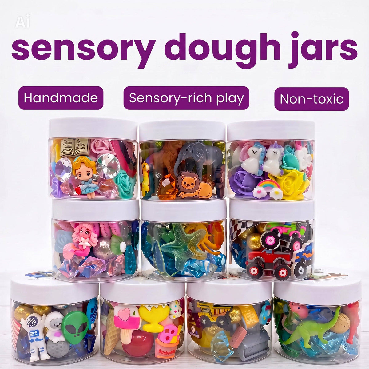 4 oz. Magic Play Dough Jar - OVER 40 THEMES!: Princess