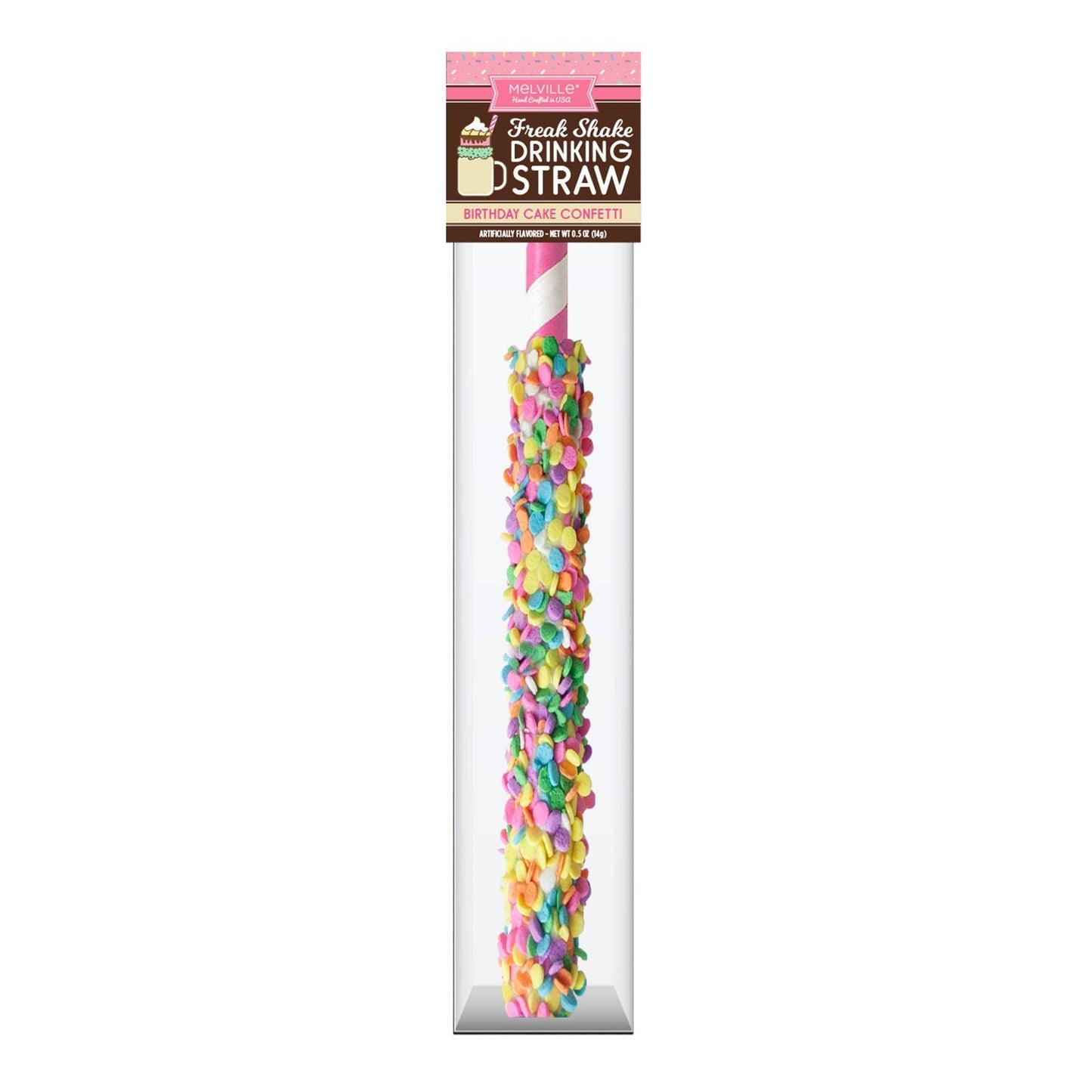 Freak Shake Candy-Coated Drinking Straws: Assortment with display