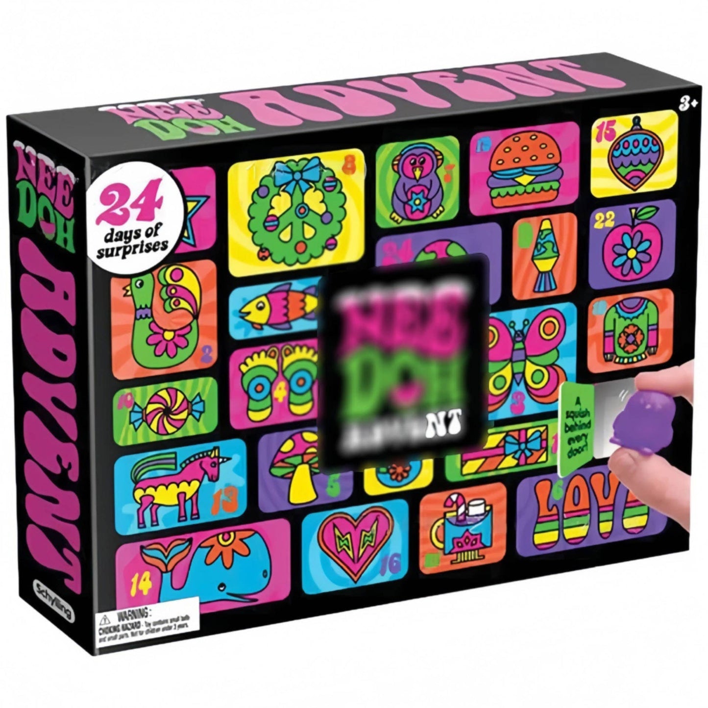 Advent Calendar Squishy Toy Set: Multi-Colored / One size