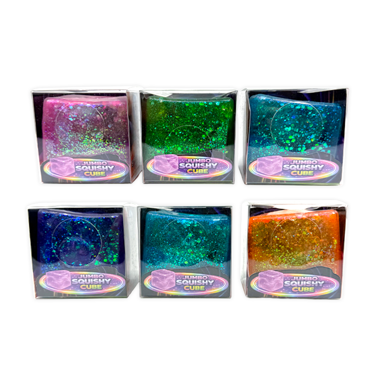 Fun Doh JUMBO Squishy Cube Assortment - 6/Display: Wholesale Price