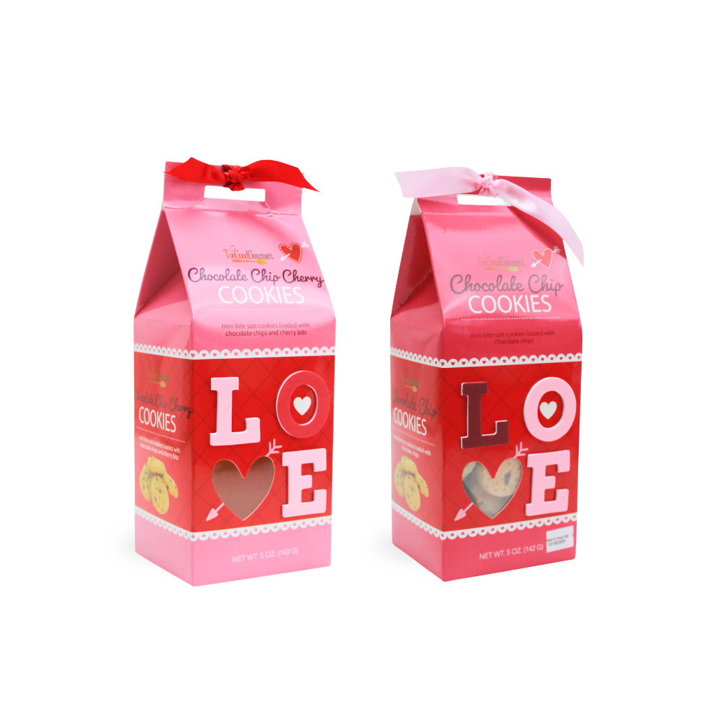 Valentine LOVE Cookies - Chocolate Chip & Cherry: Pink - Chocolate Chip Cherry