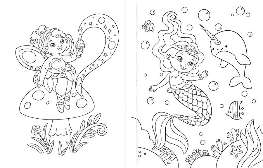 Totally Awesome Unicorn Coloring Book with Stickers