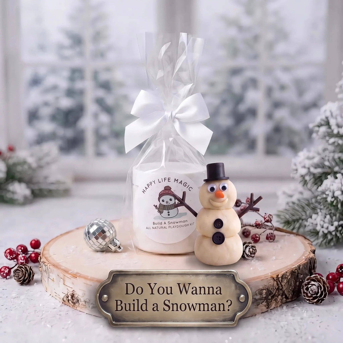 Christmas Dough Jars: 8 oz. Decorate a Tree